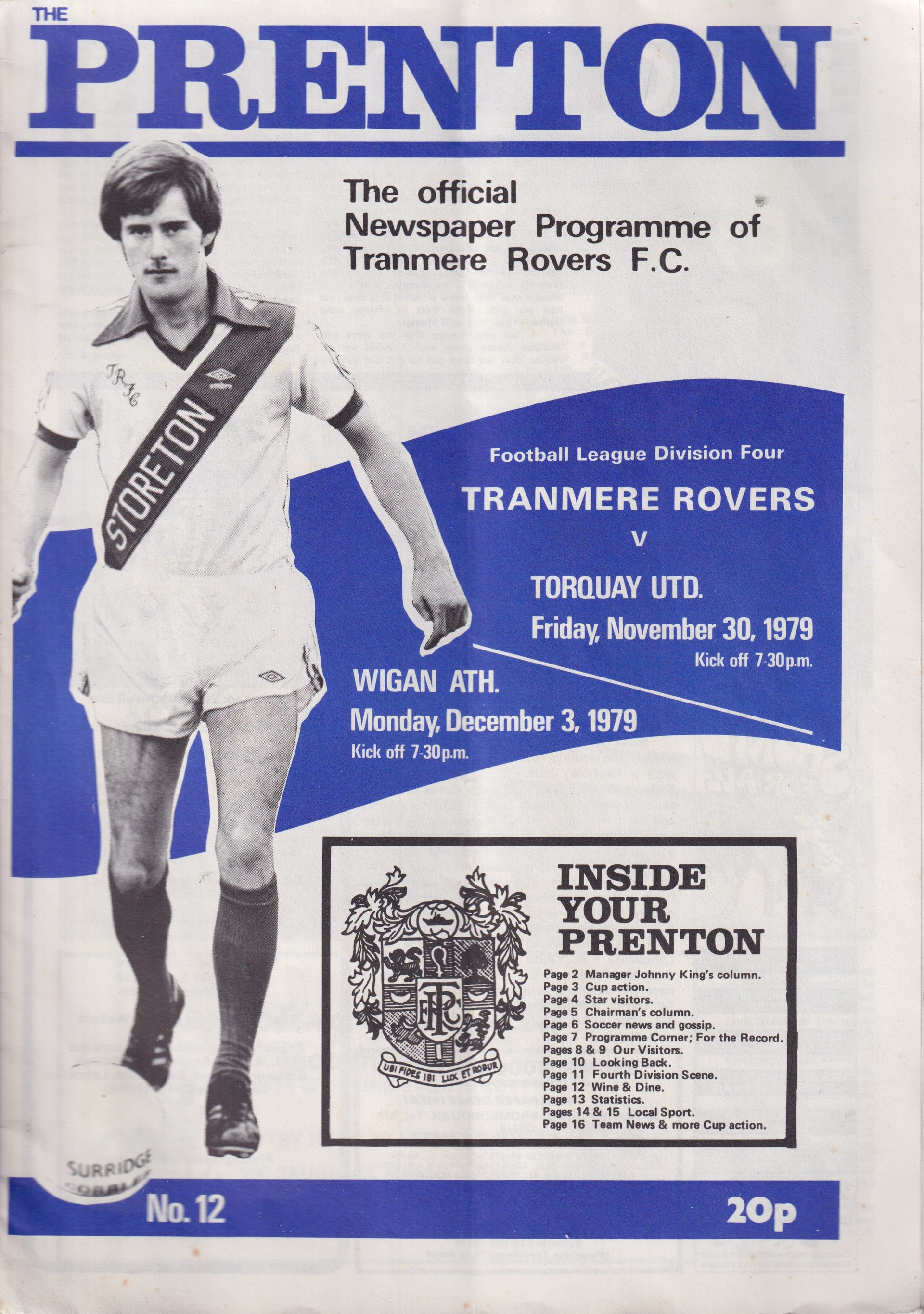 Tranmere Rovers v Torquay United match programme